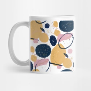 Trendy Pink Blue Strokes Abstract Creative Art Paint Mug